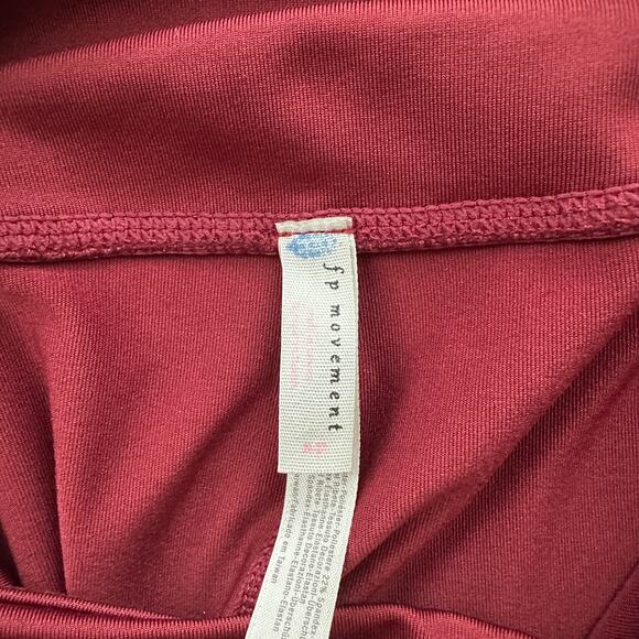 Free People Movement Wine Mesh Lira Leggings Small - Picture 5 of 6